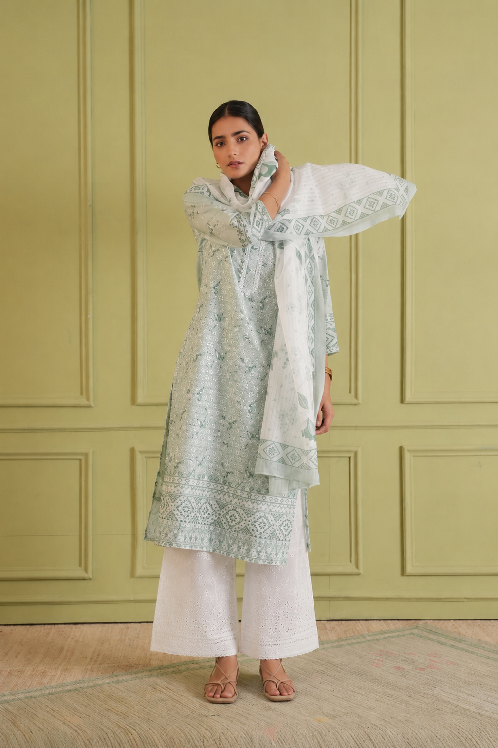 Moonlit Ivory Kurta Set