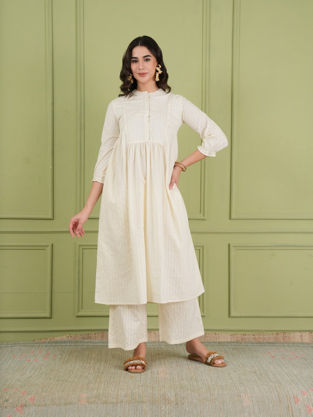 Ivory Whisper Cotton Co-ord Set