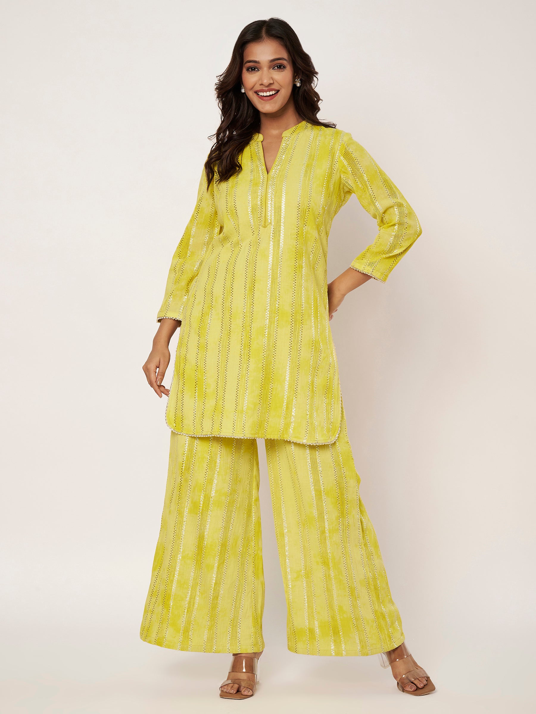 Lime Stripe Set