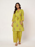 Lime Floral Set