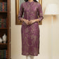 Purple Printed Kurta
