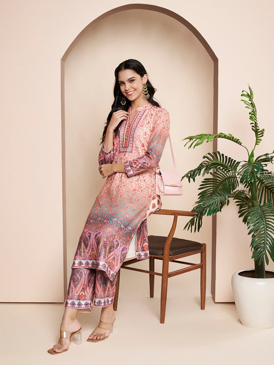 Winter Printed Kurta With Pant