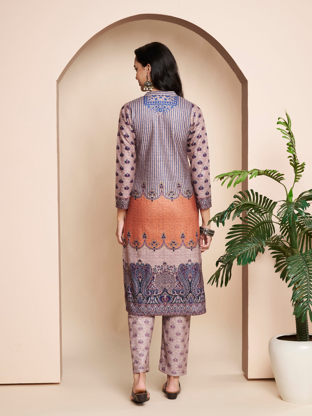 Winter Printed Kurta With Pant