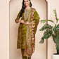 Green Embroidered Kurta Set with Pant & Dupatta