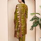 Green Embroidered Kurta Set with Pant & Dupatta