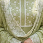Sage Green Chanderi Lucknowi Embroidered Kurta with Pant & Dupatta Set