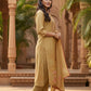 Elegant Mustard Yellow Embroidered Kurta Set with Dupatta