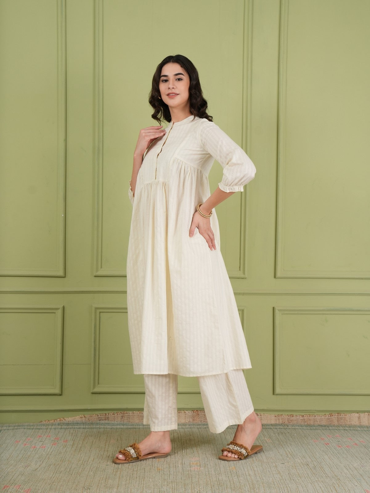 Ivory Whisper Cotton Co-ord Set