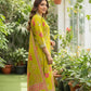 Olive Green  Embroidered Kurta Set with Dupatta