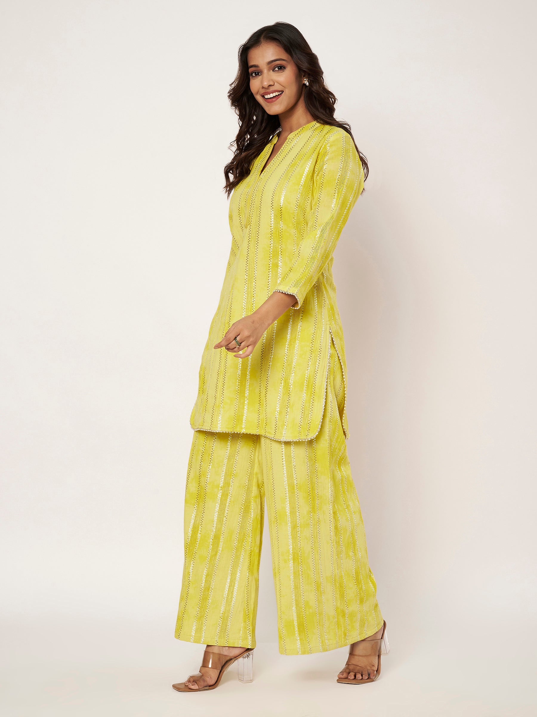 Lime Stripe Set