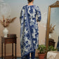 Elegant Indigo & Ivory Printed Kurta Set