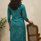 Turquoise Blue Rayon Kurta
