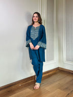 Midnight Blue Embroidered Set