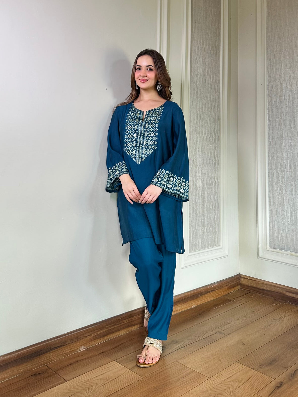 Midnight Blue Embroidered Set
