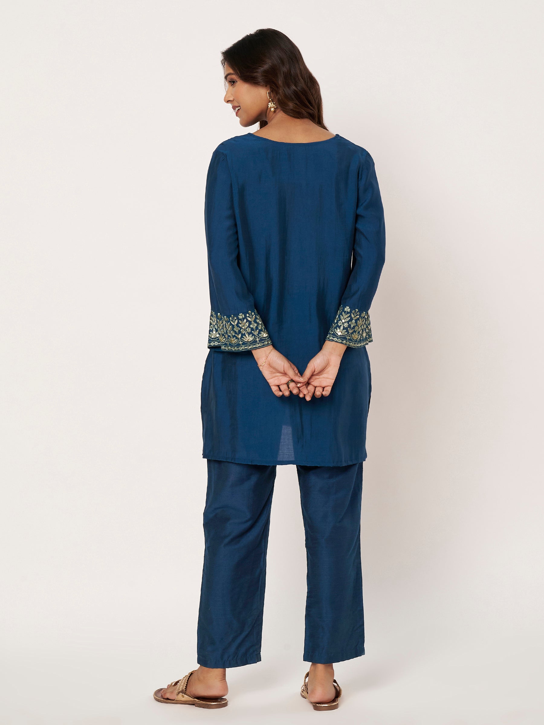 Midnight Blue Embroidered Set
