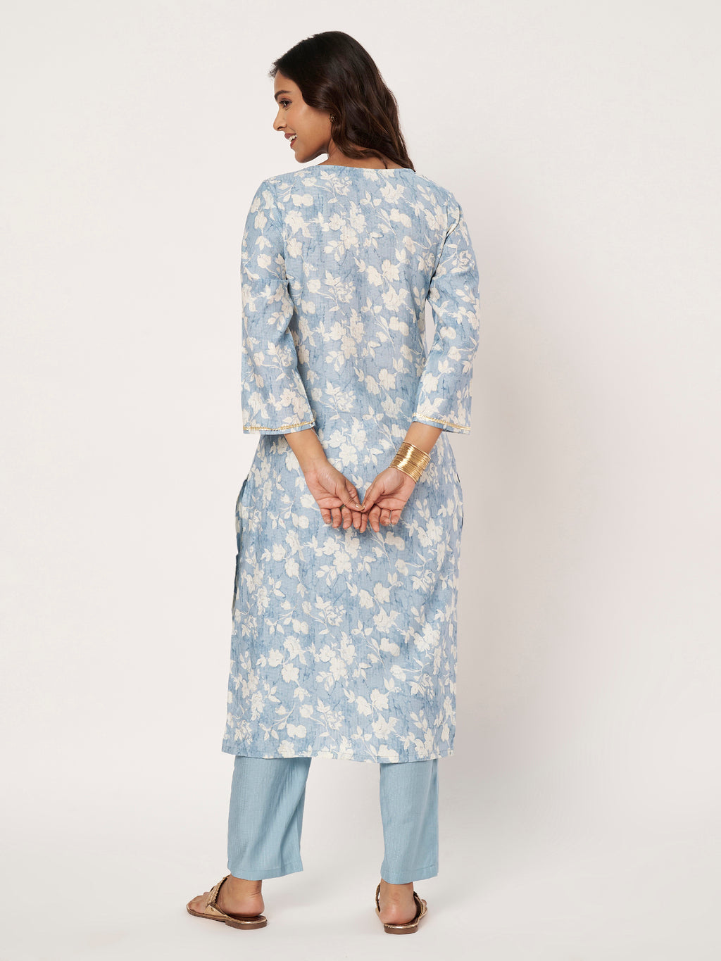 Sky Blue Floral Set