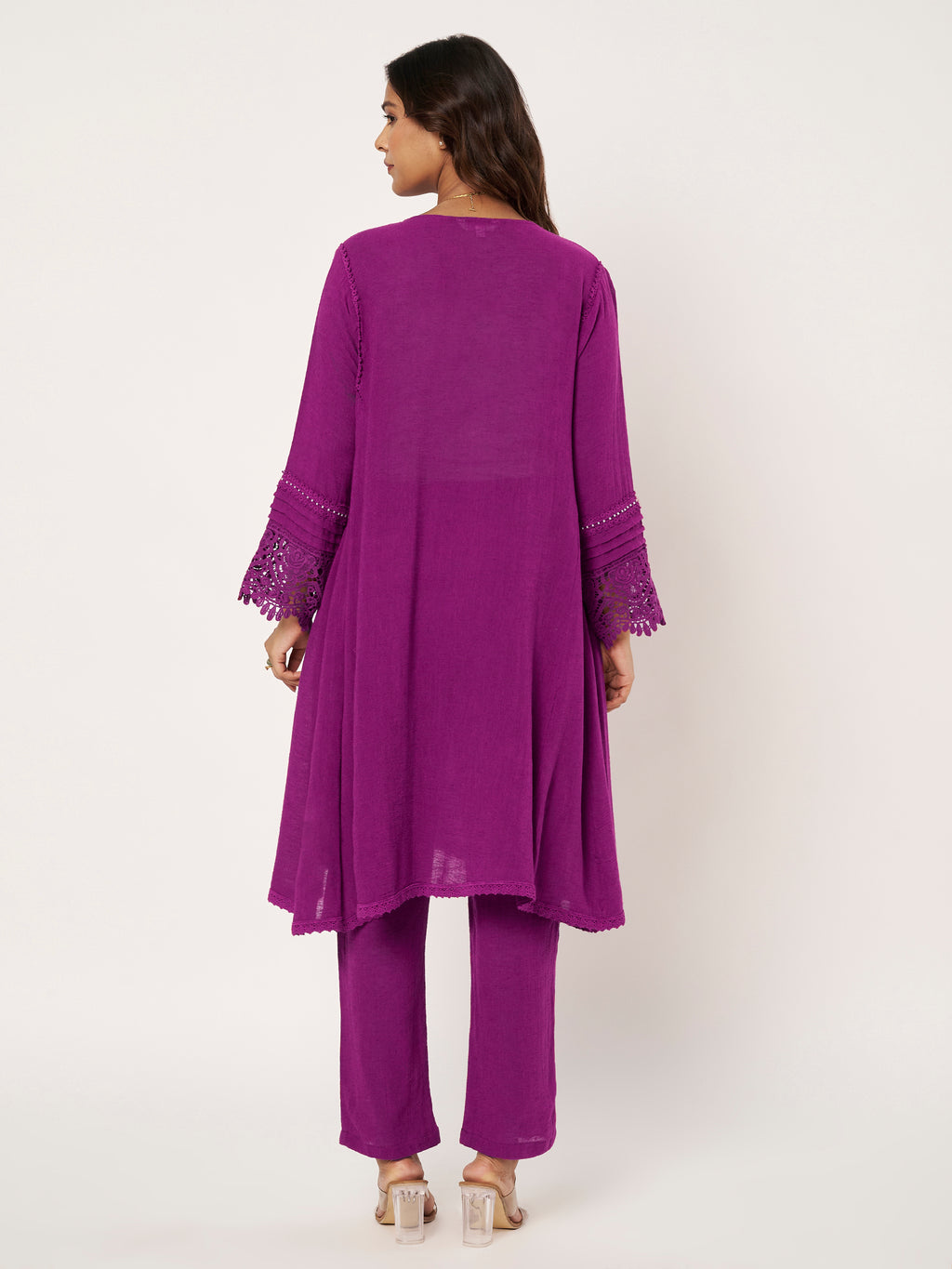 Purple Lace Detail Set