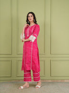 Rani Pink Cotton Suit Set