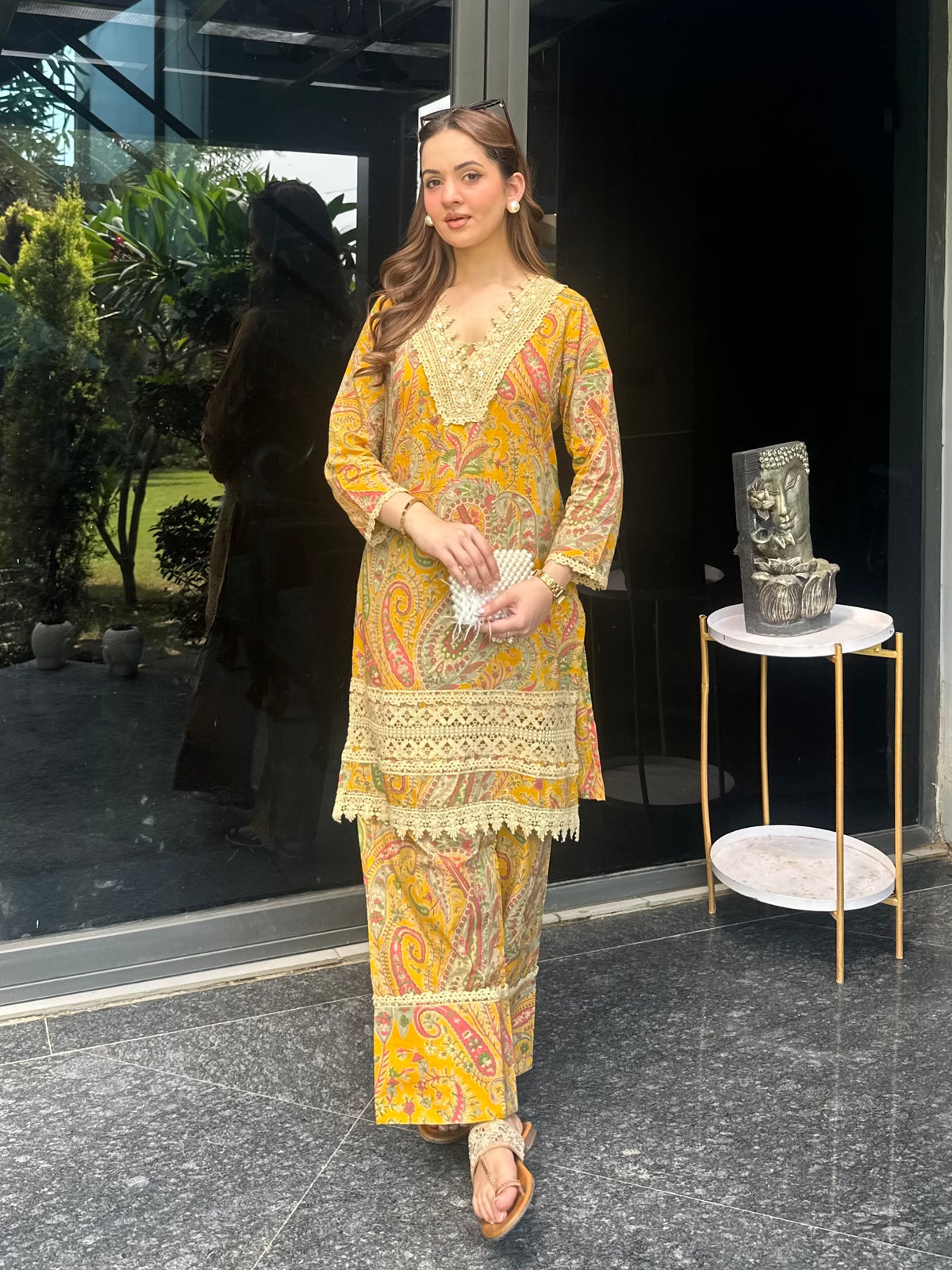 Mustard Paisley Cotton Co-ord