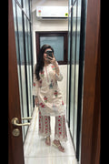 Rosewood Lace Cotton Kurta Set