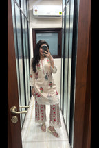 Rosewood Lace Cotton Kurta Set