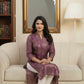 Purple Printed Kurta