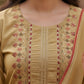 Elegant Mustard Yellow Embroidered Kurta Set with Dupatta