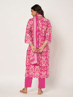 Pink Ikat Bloom Set