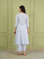 Sky Blue Cotton Co-ord Set
