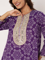 Royal Bloom Purple Festive Set