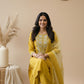 Mustard Yellow Embroidered Kurta Set with Dupatta