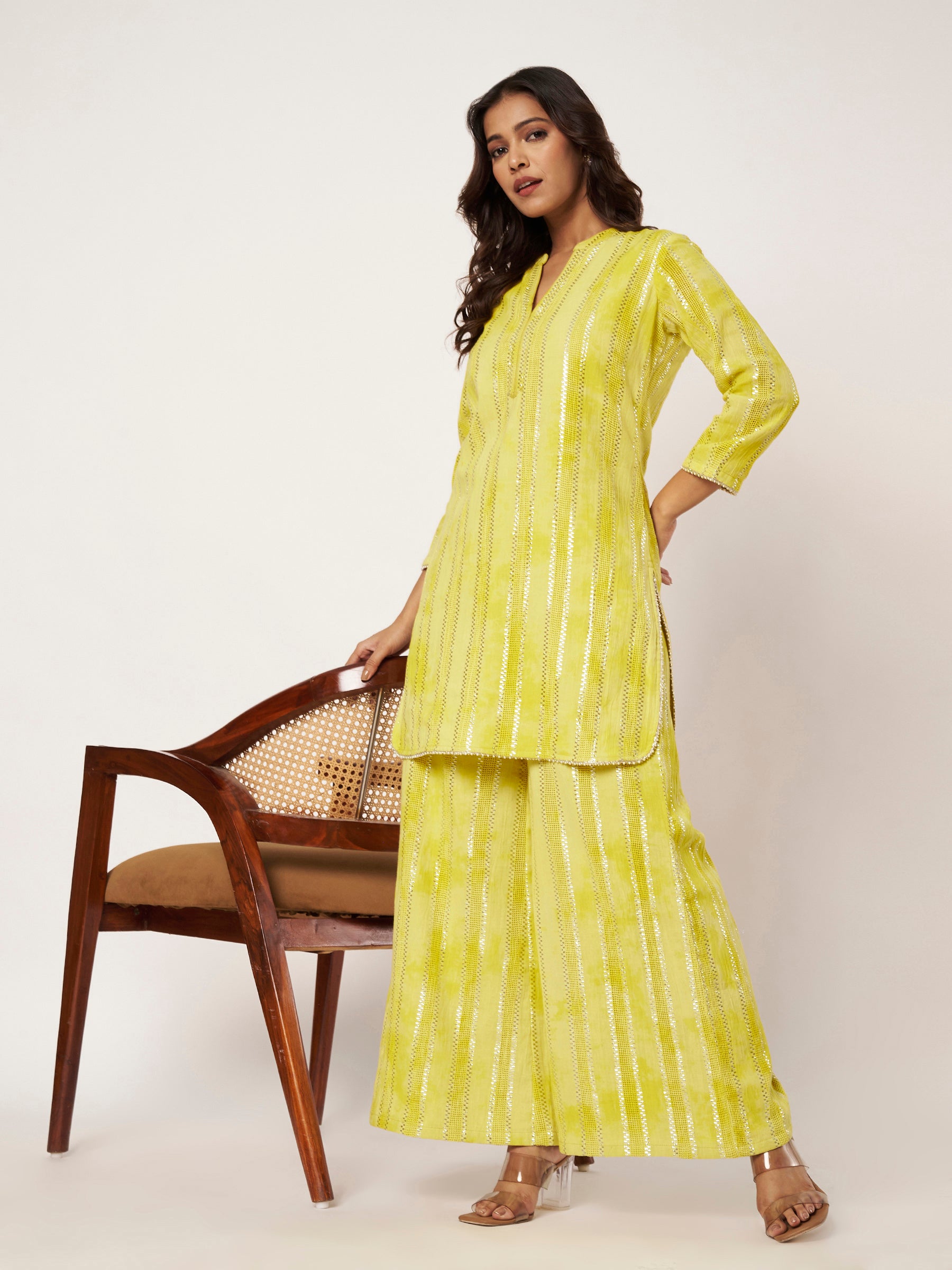 Lime Stripe Set
