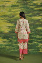 Rosé Garden Cotton Kurta Set