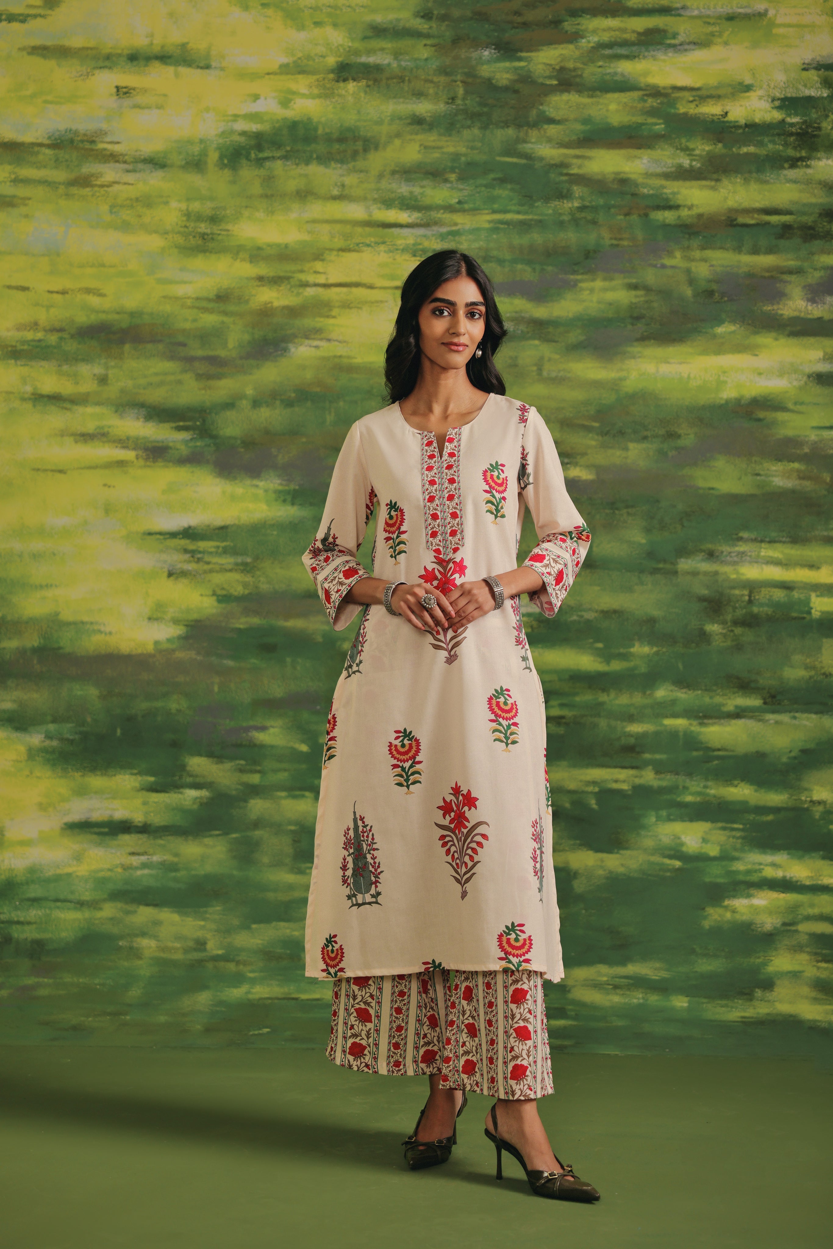 Ruby Meadow Cotton Suit Set