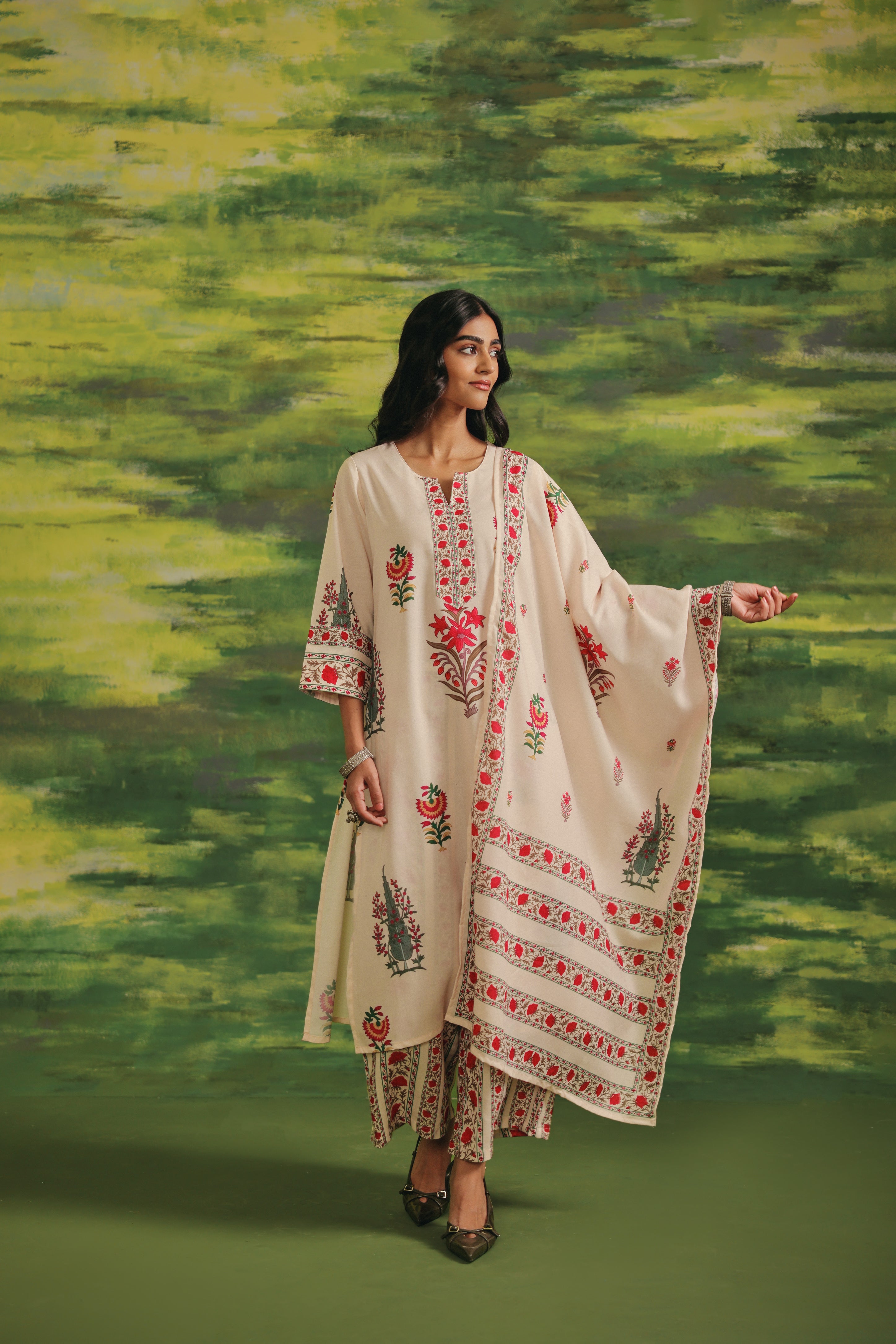Ruby Meadow Cotton Suit Set