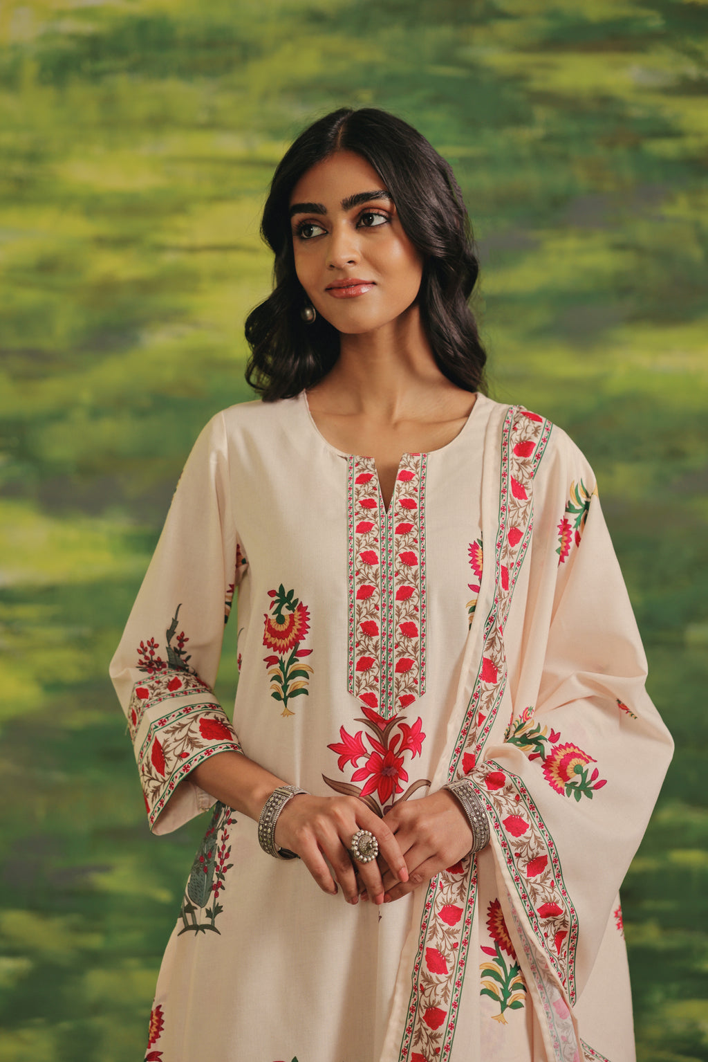 Ruby Meadow Cotton Suit Set