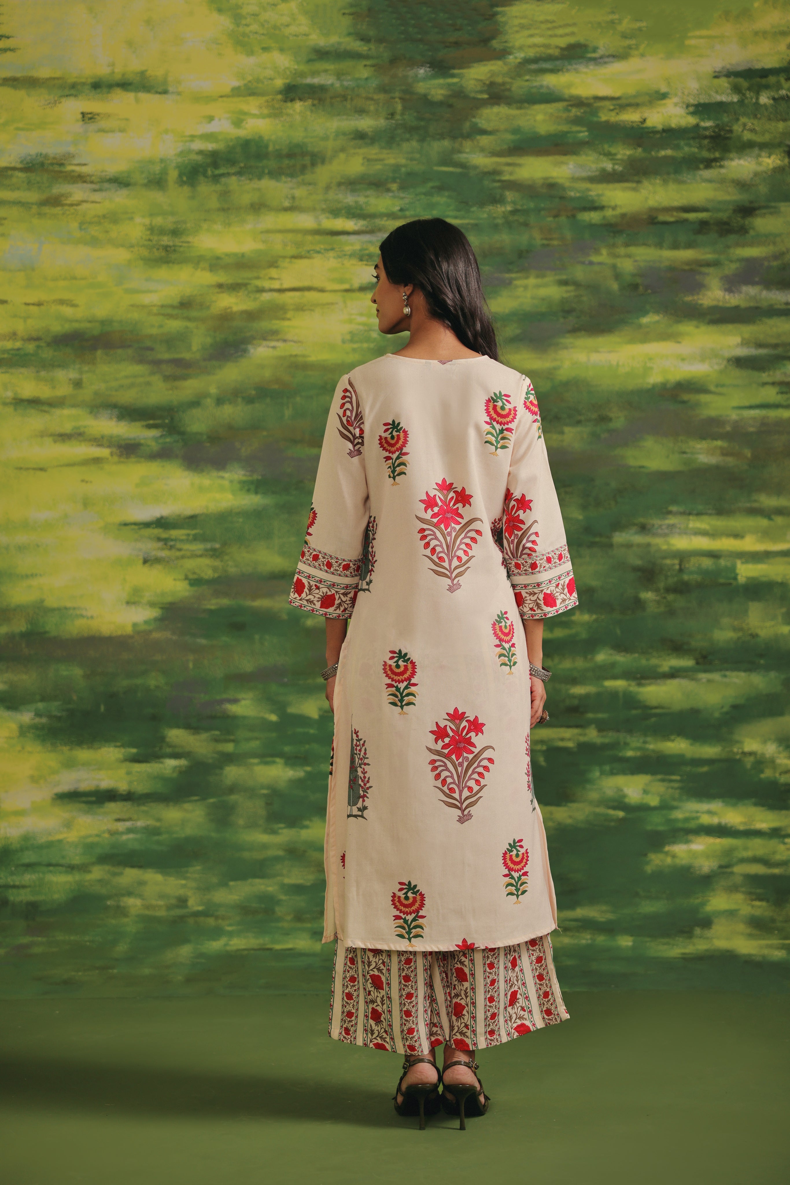 Ruby Meadow Cotton Suit Set