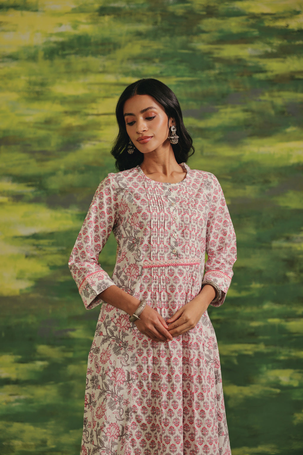 Blush Petal Cotton Kurta Set
