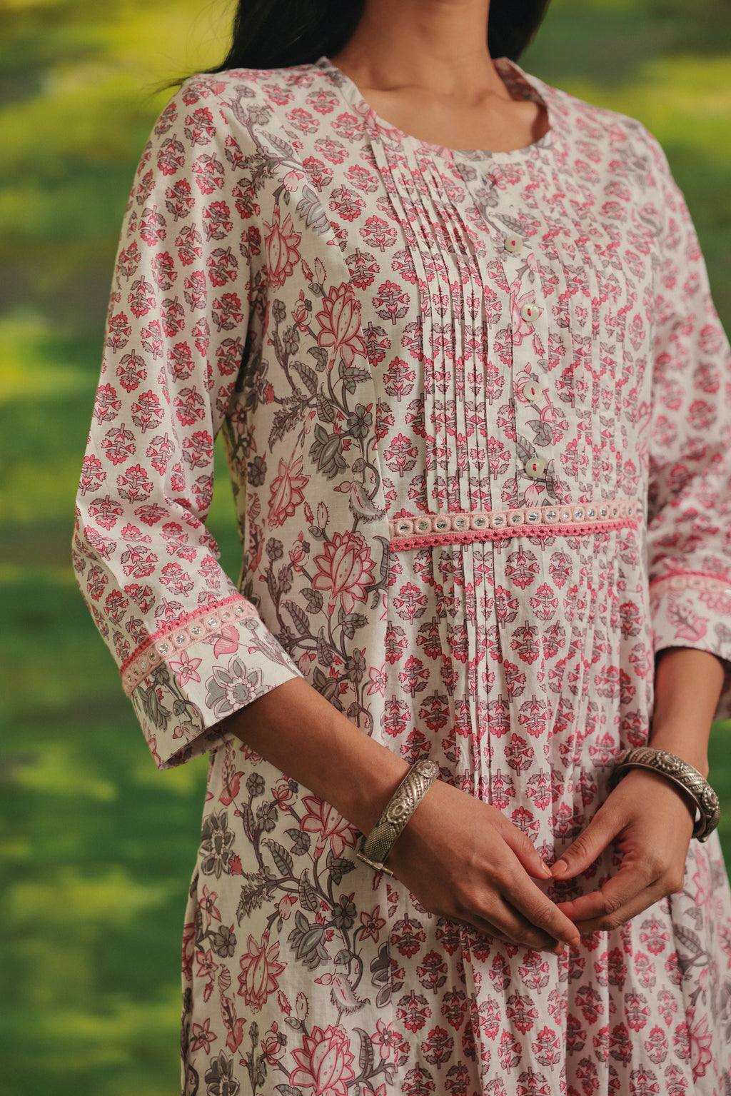 Blush Petal Cotton Kurta Set