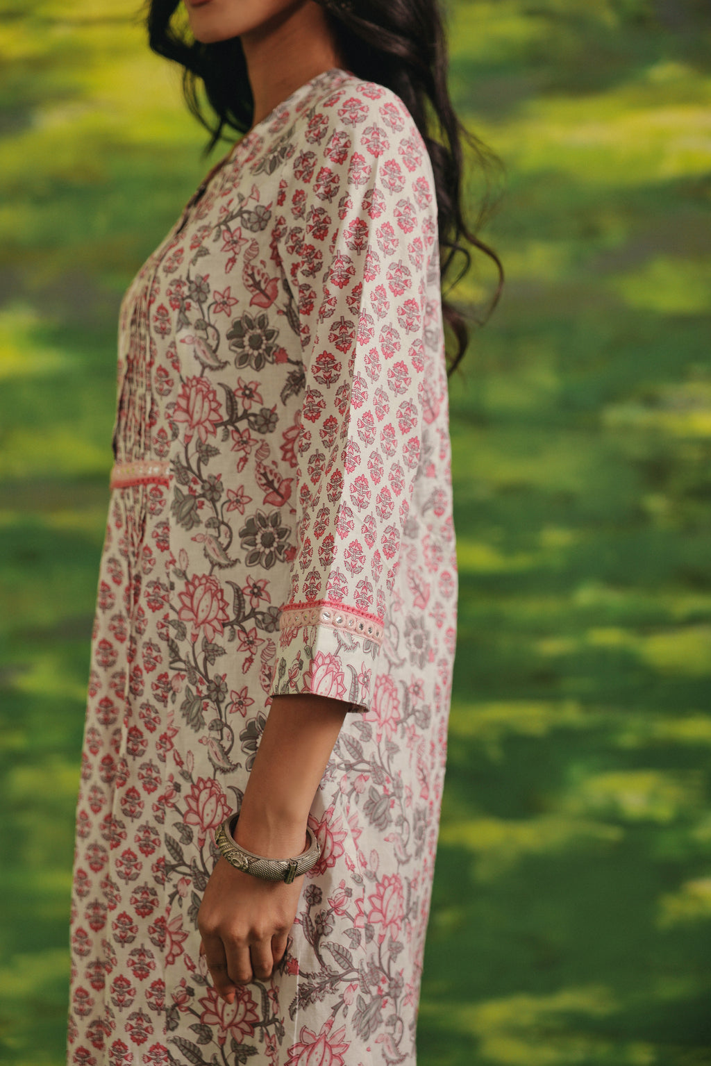 Blush Petal Cotton Kurta Set