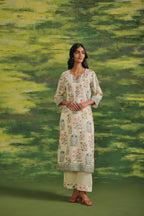 Wildflower Bloom Cotton Kurta Set
