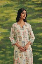 Wildflower Bloom Cotton Kurta Set