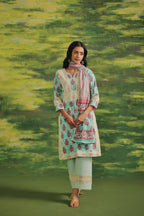 Mint Blossom Cotton Suit Set