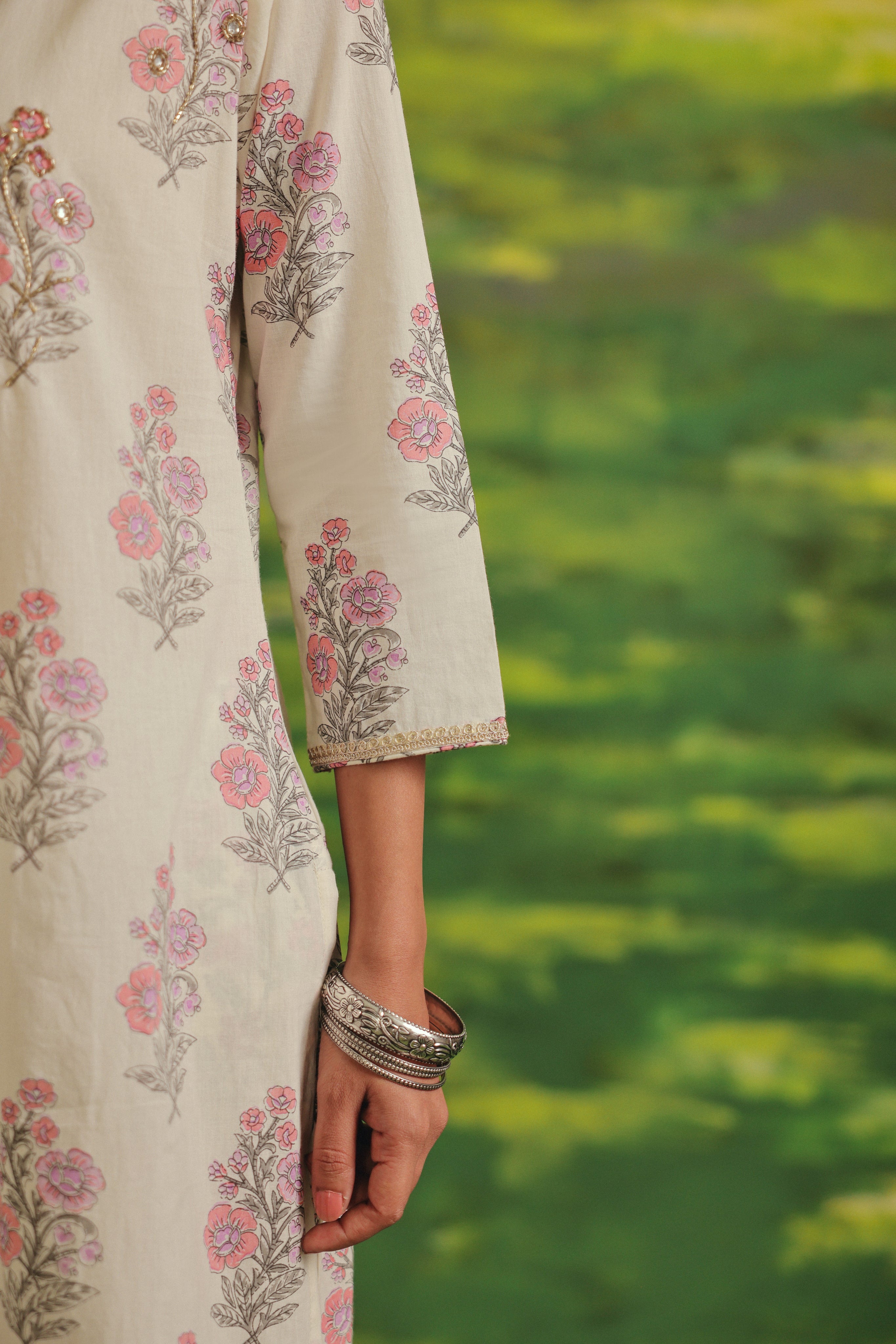 Petal Whisper Cotton Suit Set