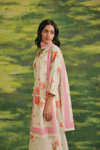 Coral Fern Cotton Suit Set