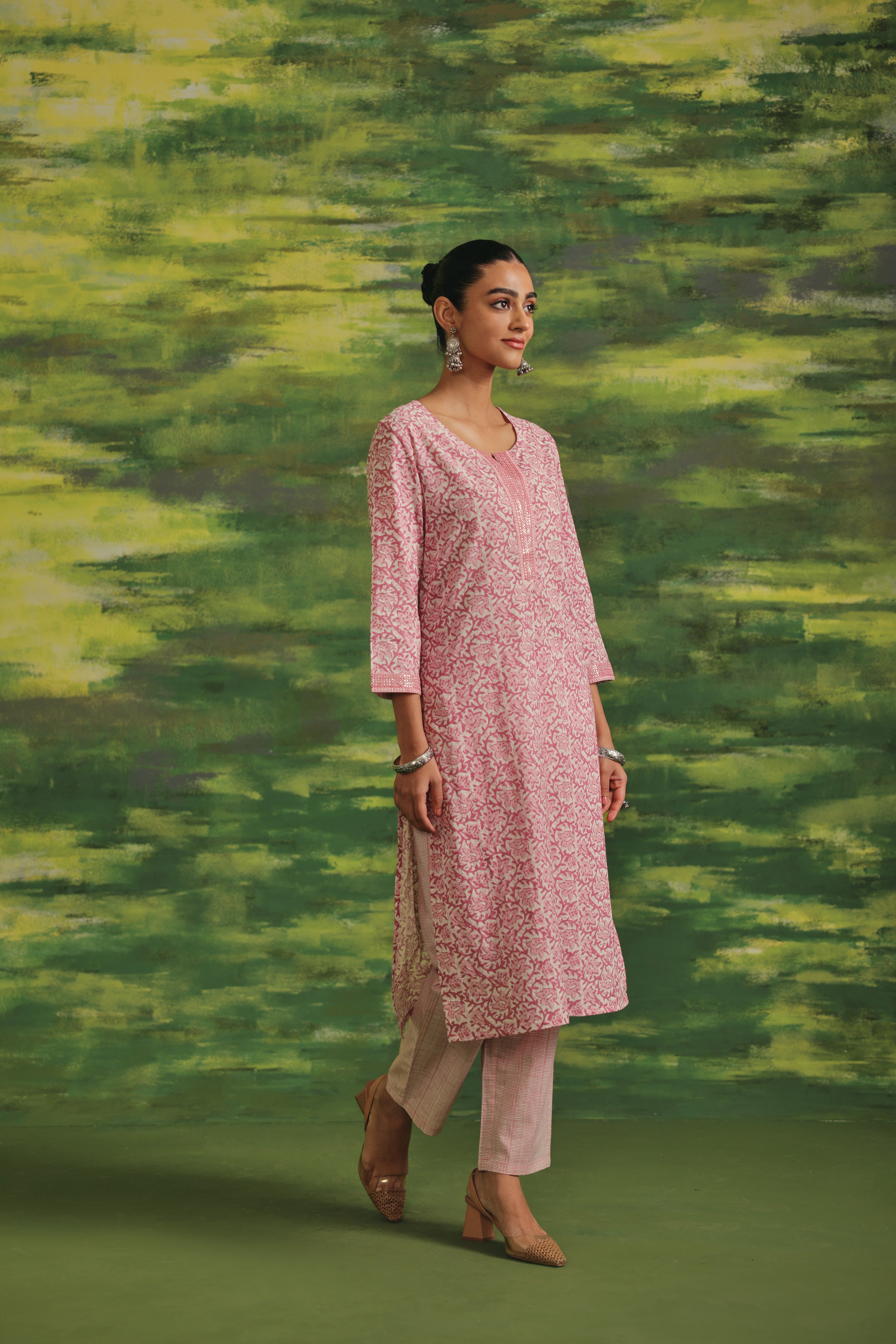 Rose Mist Cotton Suit Set