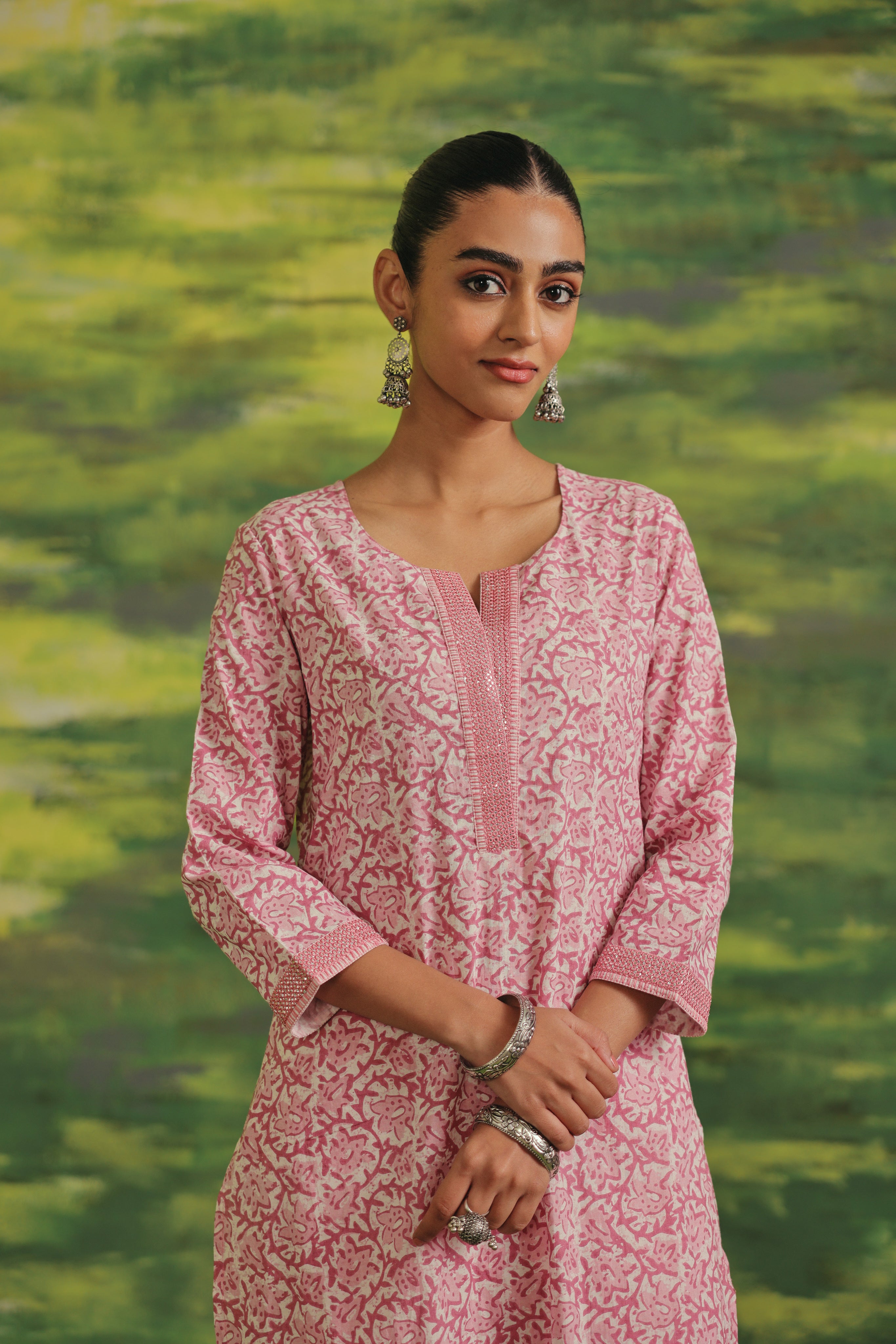 Rose Mist Cotton Suit Set