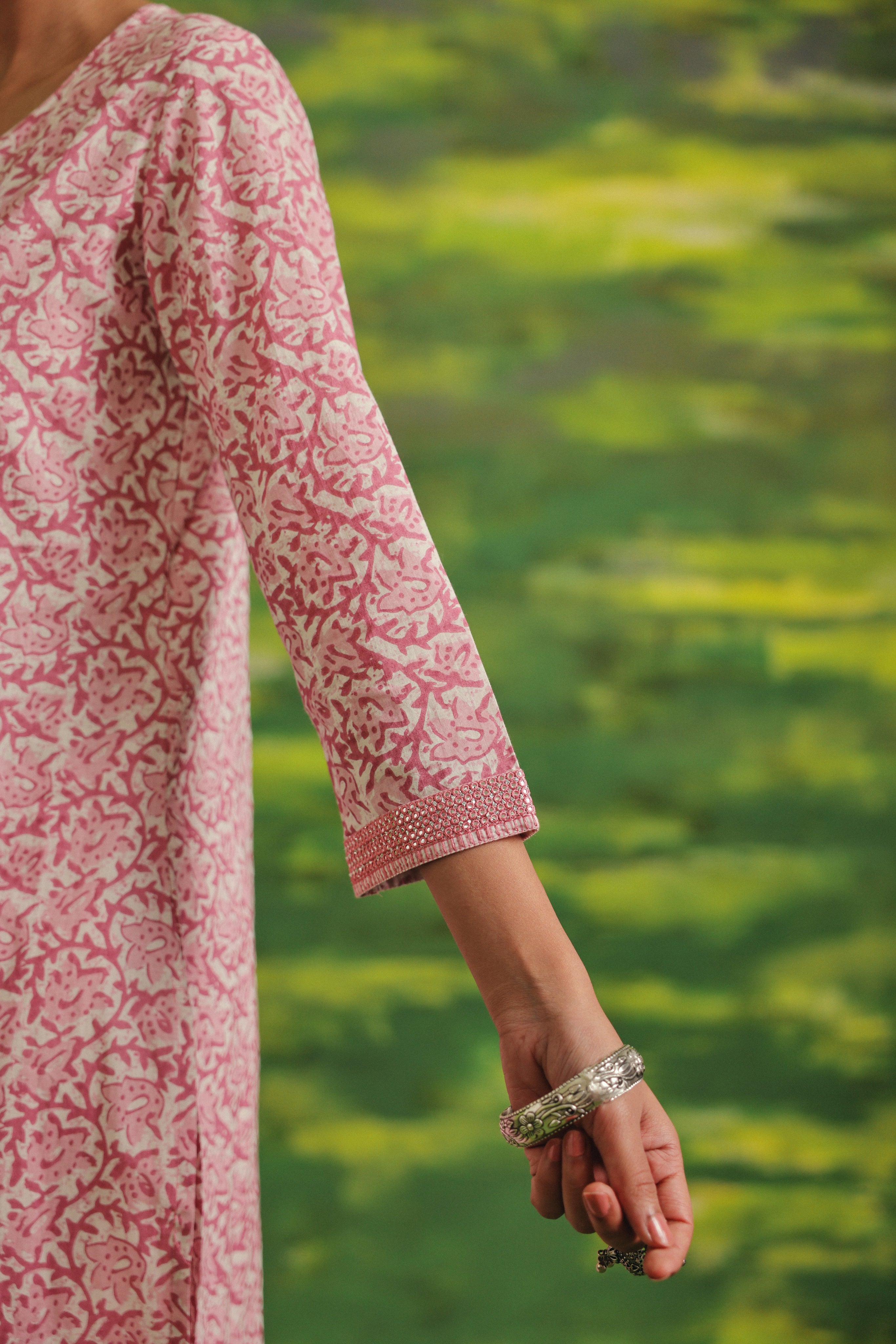 Rose Mist Cotton Suit Set