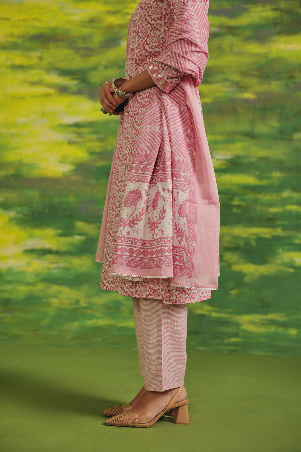 Rose Mist Cotton Suit Set