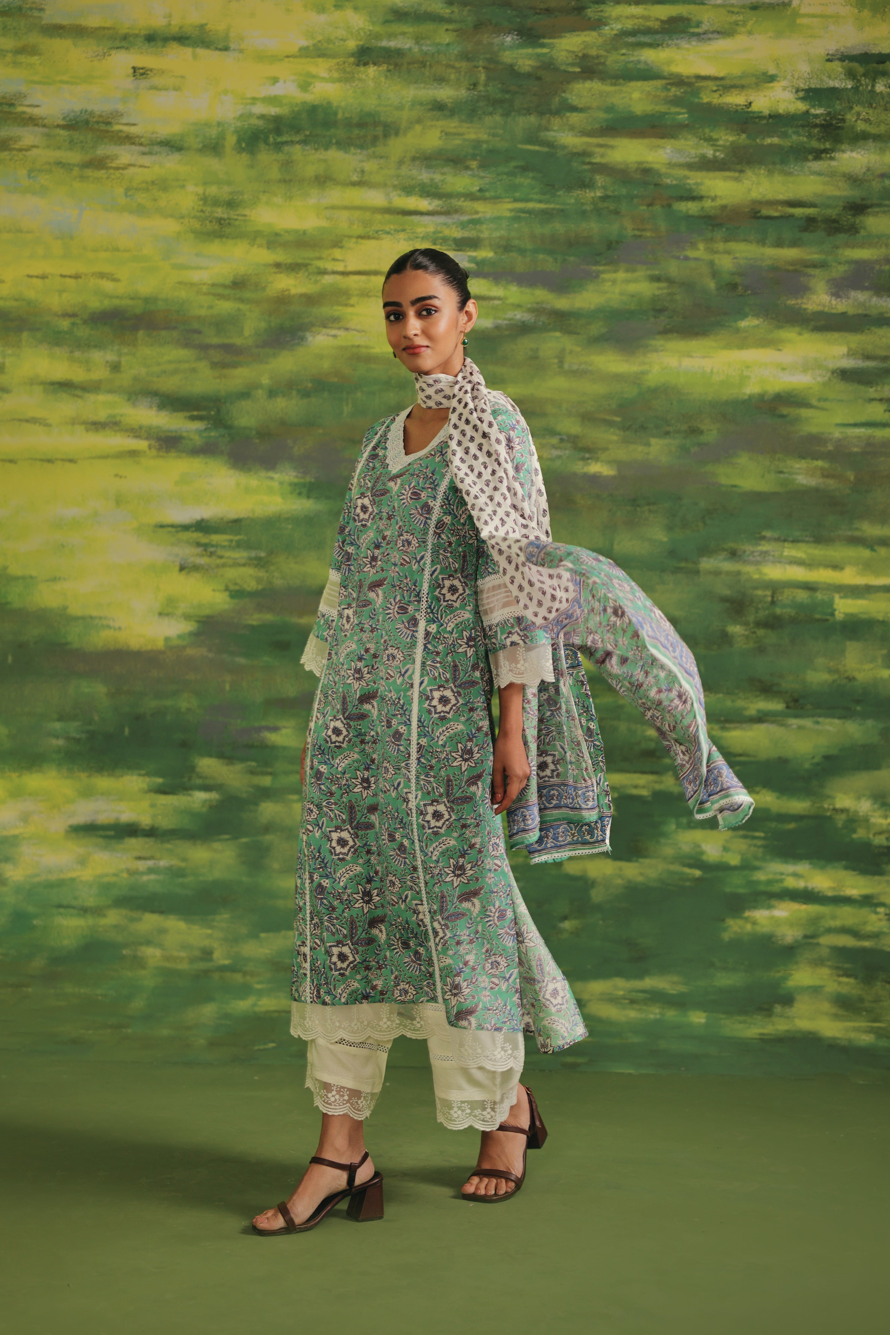 Jharokha Cotton Suit Set